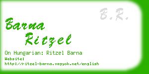 barna ritzel business card